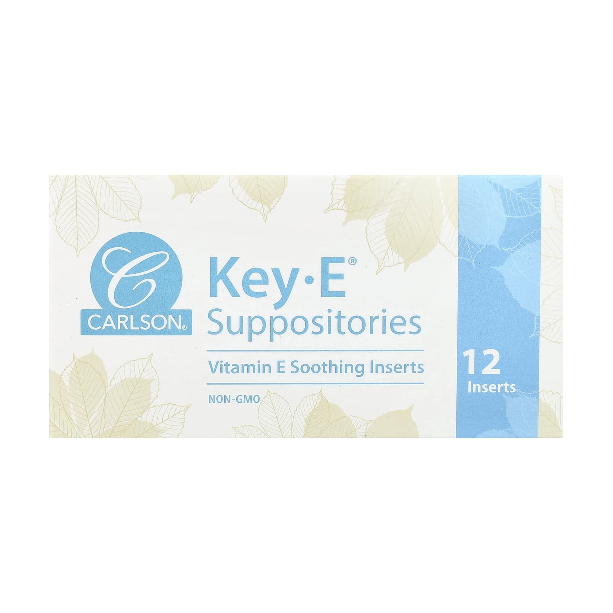 Супозиторії Carlson Labs Key-E Suppositories проти геморою, з вітаміном Е, 12 свічок